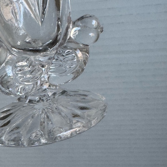 Vintage Hofbauer Lead Crystal Bird Vase and toothpick Holder - Picture 5 of 8